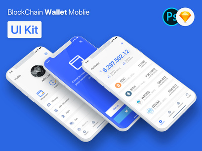 Blockchain Wallet Moblie APP UI Kit