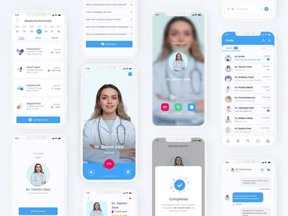 HealthCare - Doctor Consultation Mobile App UI KIT