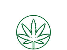 Canabis leaf logo and symbol vector