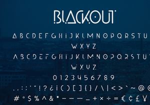 Blackout - Futuristic Display Font