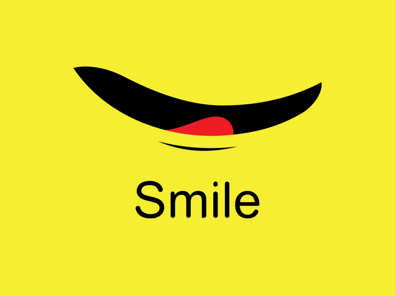 Smile emote Vector Template Design