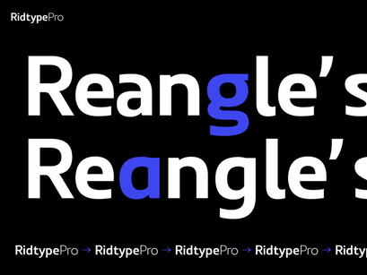 Ridtype Pro - Font Family