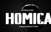 Homica - Eine fette Display-Schriftart