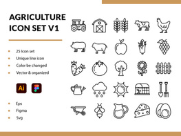 Agriculture Icon Set V1 preview picture