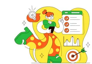 4 Business Planning Vector Illustration