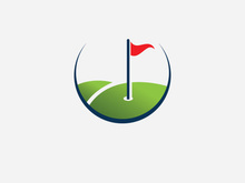 Golf logo vector icon stock illustration