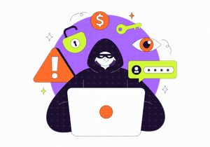 10 Hacker Digital Crime Illustration