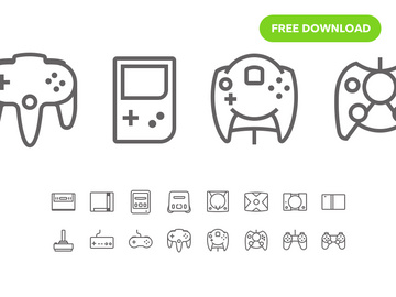 Game Consoles Free icon pack preview picture