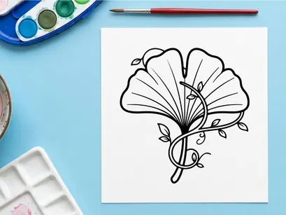 Ilustrasi kupu-kupu elegan untuk proyek desain. Gambar serangga artistik untuk visual bertema alam.