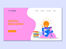 School landing page