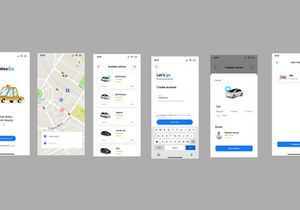 Weego E-hailing Mobile App UI Screens