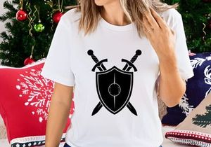 Medieval Shield and Swords Silhouette