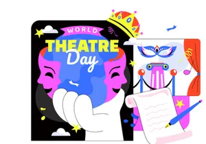 10 World Theatre Day Illustration