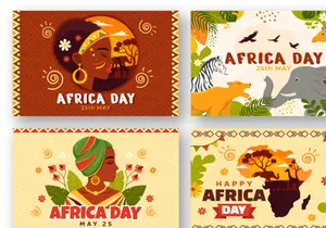 12 Happy Africa Day Illustration