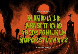 Examinus | Horror Typeface