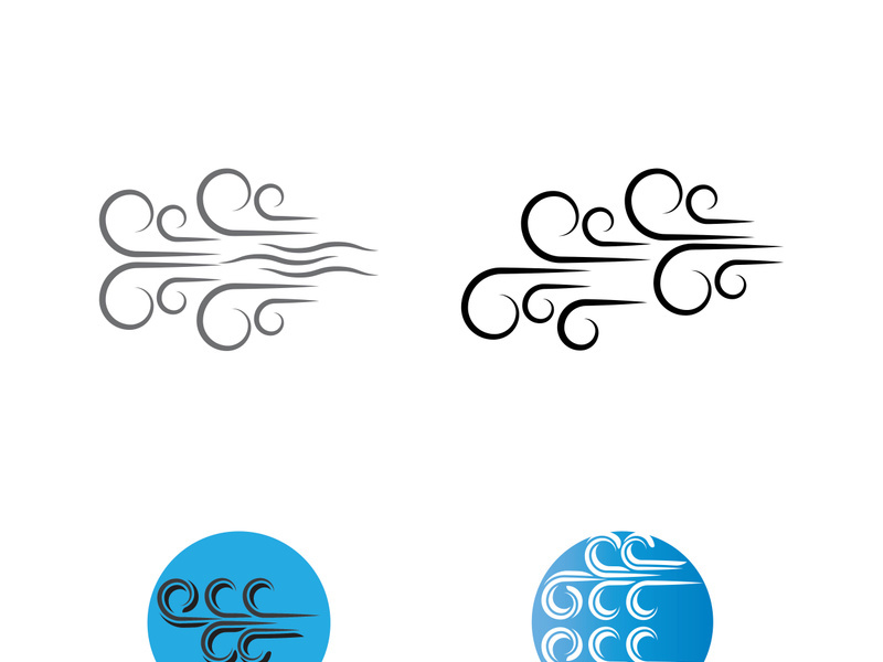 Wind icon vector illustration design template