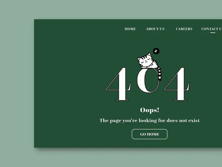 Error 404 Page