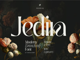 Jedira - Modern Branding Logo font preview picture