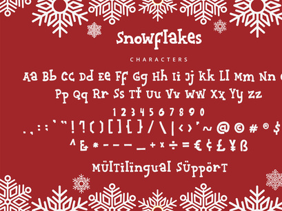 Snowflakes - Playful Display Font