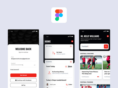 Football Coaching App UI Kit