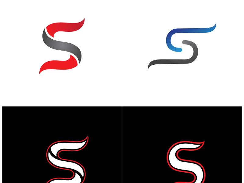 S letter logo design vector