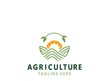 Agriculture Farm Logo Design. Premium country farming field natural harvest preview picture