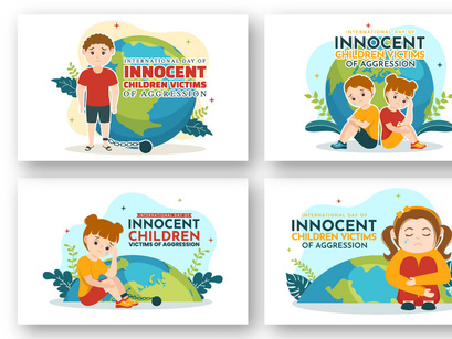 12 International Day of Innocent Children Victims of Aggression Illustration