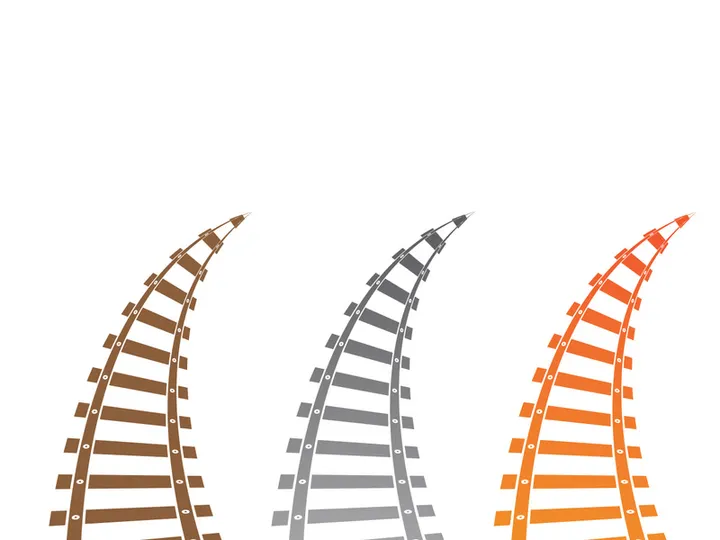 Train way icon vector for designer