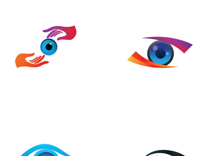 Eye logo with modern concept.
