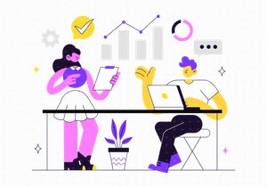 10 Business Management Vector Illustration