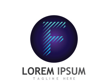 Modern F initial letter logo. preview picture
