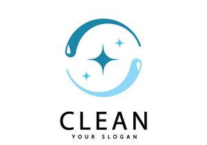 Clean and wash creative symbols,Company cleaning services graphic design
