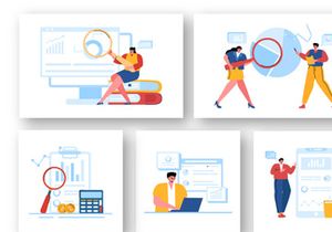 20 Business Audit Documents Illustration