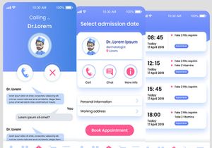Medicine Doctor Flat App Design Figma Source File