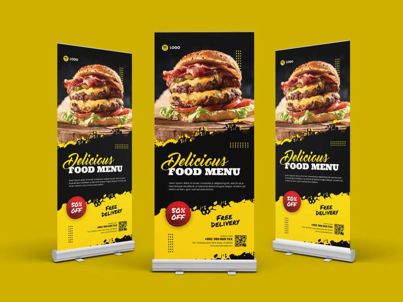 Food Roll Up Banner