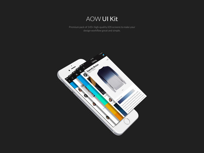 Astro UI Kit v1.0(AOW) - Premium pack of 145+ high-quality iOS 9 screens