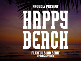 Happy Beach - Playful Slab Serif preview picture
