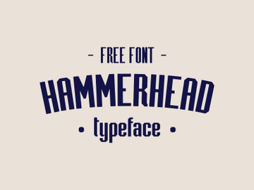 Hammerhead free typeface preview picture