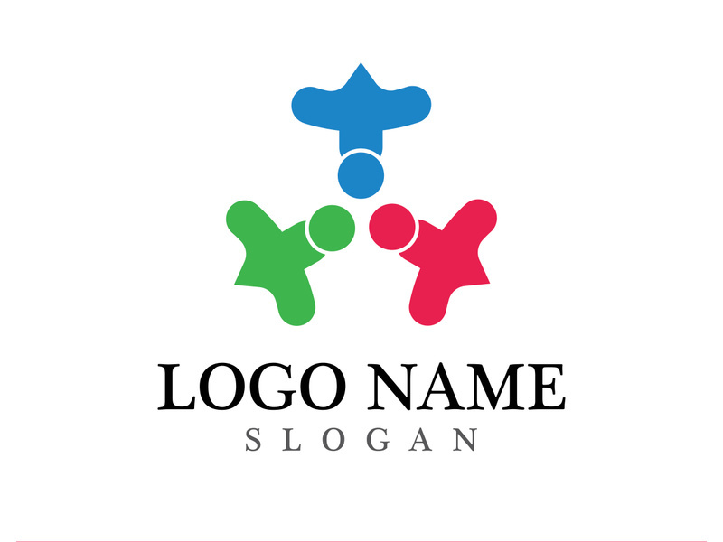 Community logo and symbol vector icon template