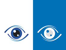 Branding identity corporate eye care vector logo design