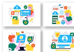 12 Data Privacy Illustration