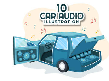 10 Car Audio Illustration preview picture
