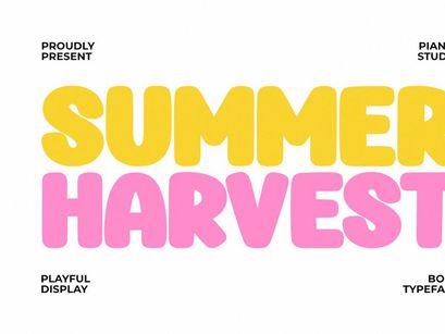 Summer Harvest - Playful Display Font