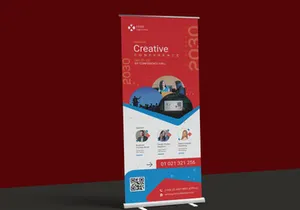 Conference  Roll-up Banners Template.