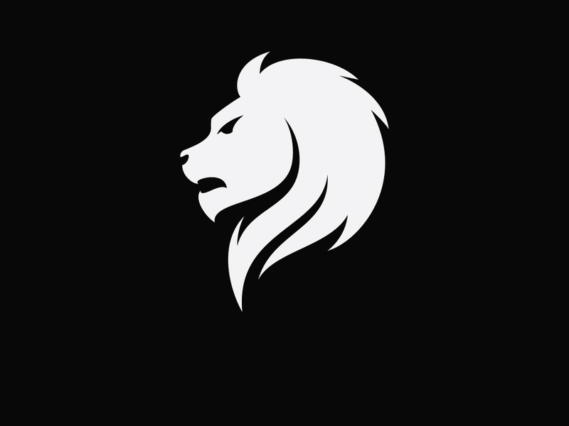 Lion Head  Logo design vector template