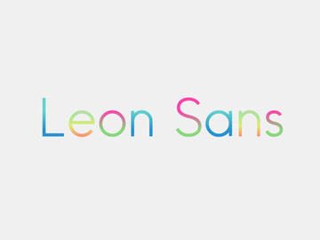 Leon Sans: A geometric typeface based on JavaScript preview picture