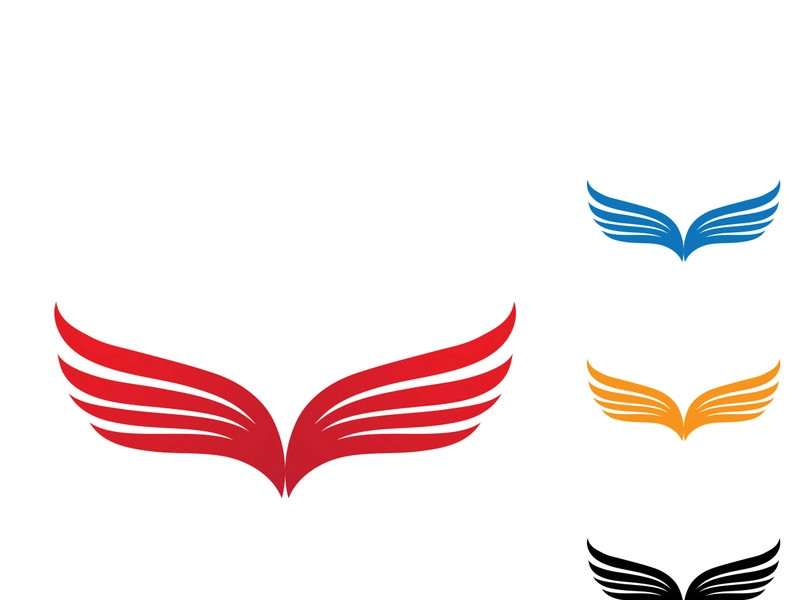 Falcon wing  Logo Template vector