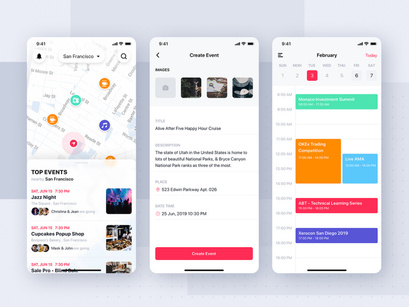Jazam - Social mobile app UI Kit for FIGMA