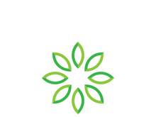 Green leaf ecology nature element vector icon