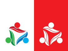 Community logo business template and icon people vector